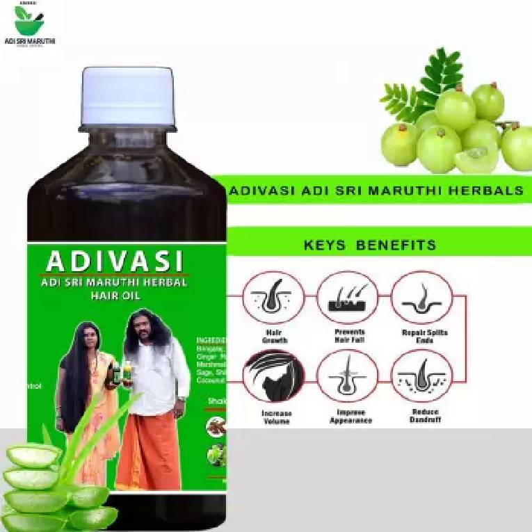 Adivasi Adi Sri Maruthi Adivasi Herbal Oil made by Pure Adivasi Ayurvedic  Herbs Hair Oil - StayHit - StayFit