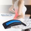 Back Massager- 3 Levels Adjustable Back Stretching Spine Deck Posture Massager