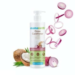 Mamaearth Onion Conditioner for Hair Growth Hair Fall Control with Coconut Oil 400ml