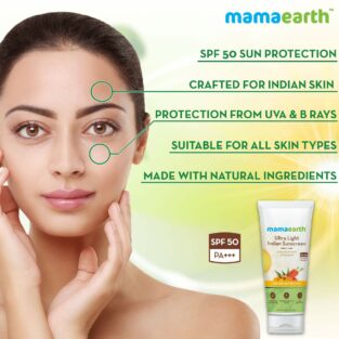 Mamaearth Ultra Light Indian Sunscreen Cream