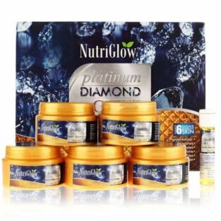 NutriGlow Platinum Diamond & Gold Facial Kit For Brightening, Glowing Skin, Spotless Skin, Remove Tanning