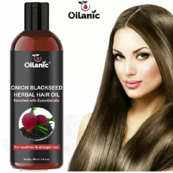 Oilanic Premium Onion Blackseed Oil - For Hair Growth (100 ml) Hair Oil - Image 3