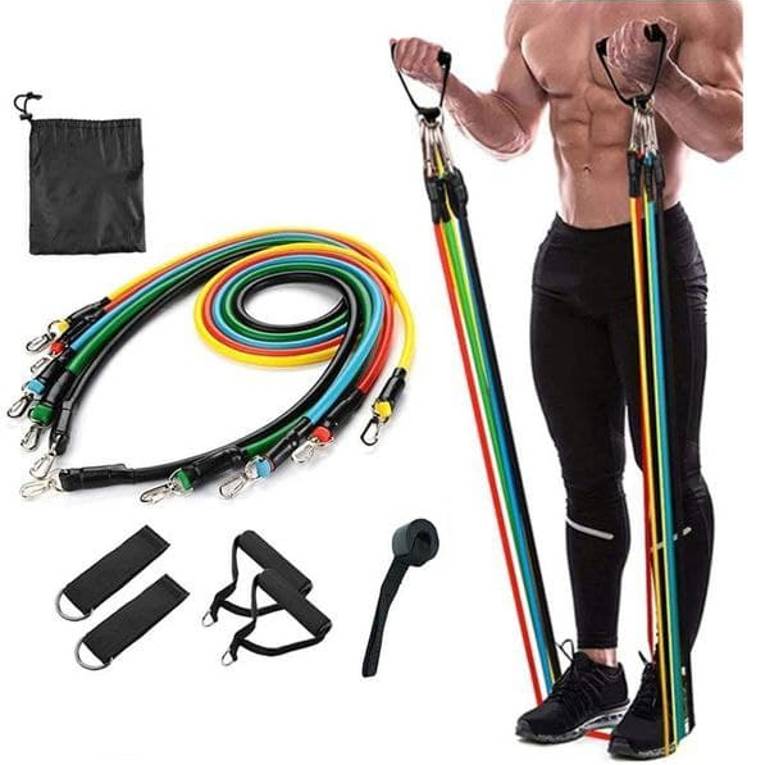 Resistance Bands Set- Resistance Exercise Bands with Door Anchor, Handles for Resistance Training (5pcs)