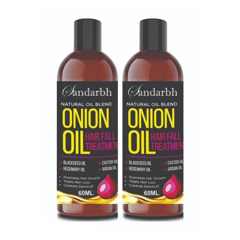 Sandarbh Onion Oil for Hair Regrowth & Hair Fall Control Hair Oil (Pack of 2)