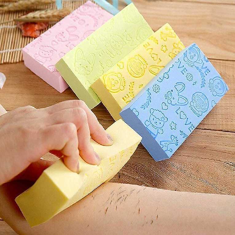 Ultra Soft Exfoliating Sponge | Asian Bath Sponge For Shower | Japanese Spa Cellulite Massager | Dead Skin Remover Sponge For Body | Face Scrubber for Women and Men (spong)