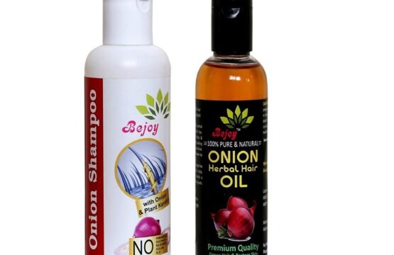 Bejoy Onion Herbal Hair oil (100ml) and Shampoo (200ml) dispenser Version (KDB-1601899)