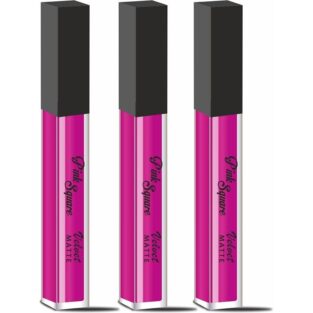 Matte Long Lasting Liquid Pink Lipstick - Ideal For Women and College Girls Combo Pack Of 3 Pcs