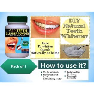 Organic Instant Teeth Cleaner Powder - 40 gm