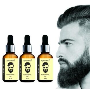 Ayurveda Advanced Beard Growth Oil - For Faster Beard Growth ( Pack Of 3) (KDB-2017615)