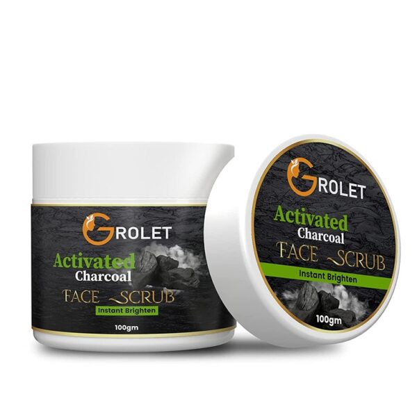 Grolet Activated Charcoal Deep Exfoliation Face Scrub (100 gm) (KDB-2364866)