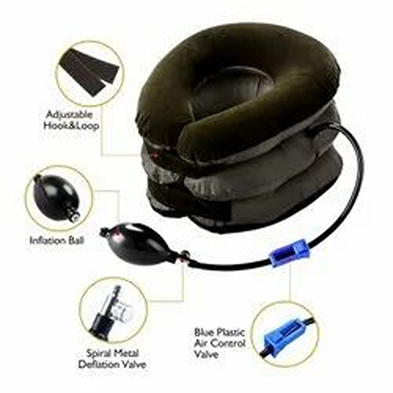Acupressure Health Care System Portable Neck Pillow Three Layer Massager Exerciser for Cervical Spine (KDB-2351920)