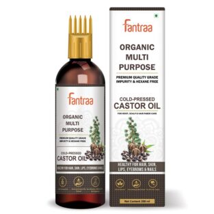 Organic Cold Pressed Castor Oil, 200ml