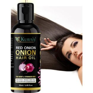 KURAIY Red Onion Black Seed Hair Oil - With Comb Applicator
