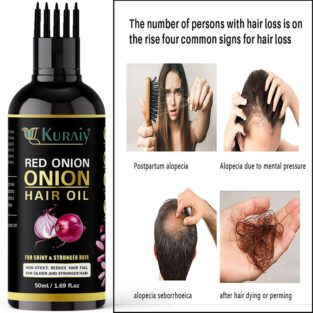 Kuraiy Red Onion Hair Oil for Hair Growth
