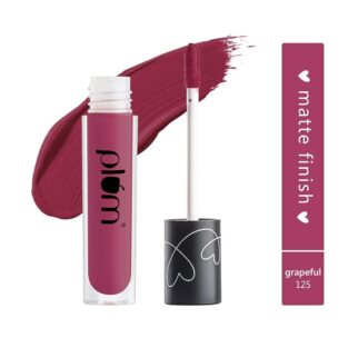 Plum Matte In Heaven Liquid Lipstick, Non-Drying, Smudge-Proof, Vegan & Cruelty Free, Grapeful - 125