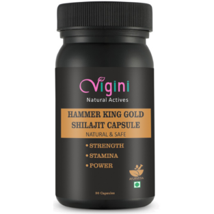 Vigini Hammer King Gold Shilajit Capsule, Enlargement Capsule - 30caps