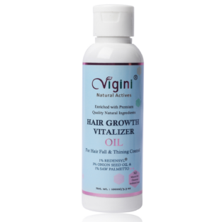 Vigini Natural 1% Redensyl Hair Growth Regrowth Nourish Scalp Tonic Revitalizer Control Fall Men Women Hair Oil (100 ml)