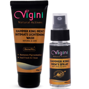 Men Intimate Wash - Vigini Hammer King Intimate Whitening Gel & Long Lasting Delay CFC Spray