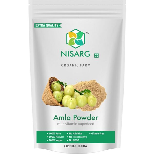 Nisarg Organic Amla Powder - 100% Pure & Natural