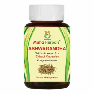 Maha Herbals Ashwagandha Extract Capsules, Ayurvedic Medicine for Arthritis - 60 Capsules