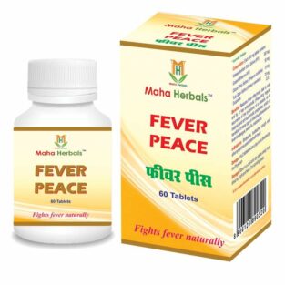 Maha Herbals Fever Peace Tablet, Ayurvedic Medicine for Malaria and Dengue - 60 Tablets