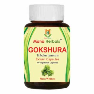Maha Herbals Gokshura Extract Capsules, Ayurvedic Medicine for Kidney Stone - 60 Vegetarian Capsules