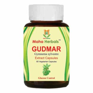 Maha Herbals Gudmar Extract Capsules, Ayurvedic Medicine for Diabetes - 60 Vegetarian Capsules