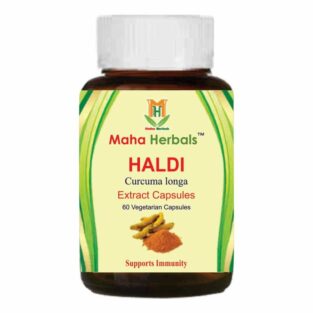Maha Herbals Haldi Extract Capsules, Ayurvedic Medicine for Bladder Disorders - 60 Vegetarian Capsules