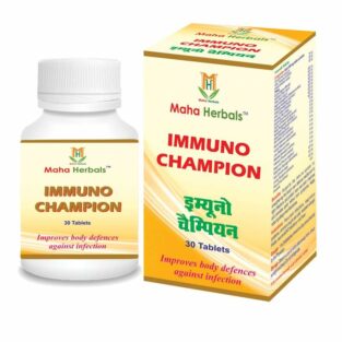 Maha Herbals Immuno Champion Tablet, Ayurvedic Medicine for Immunity - 30 Tablets