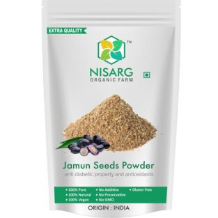 Nisarg Organic Jamun Seeds Powder - 100% Pure & Natural