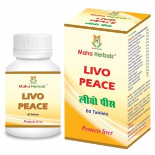 Maha Herbals Livo Peace Tablet, Ayurvedic Medicine for Liver - 60 Tablets