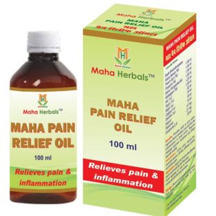 Maha Herbals Maha Pain Relief Oil, Ayurvedic Oil for Lower Back Pain - 100ML
