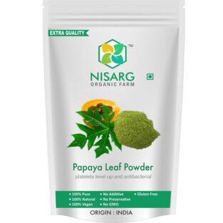 Nisarg Organic Papaya Leaf Powder - 100% Pure & Natural