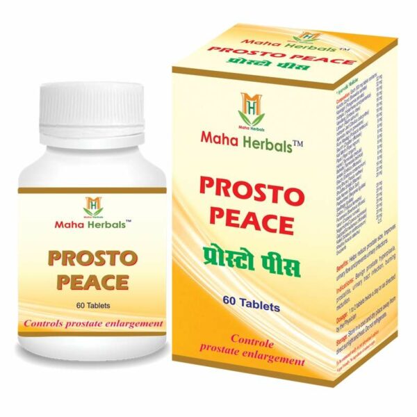 Maha Herbals Prosto Peace Tablet, Herbal Medicine for Urinary Infection - 60 Tablets