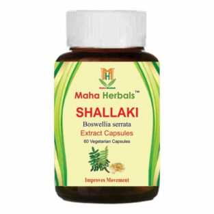 Maha Herbals Shallaki Extract Capsules, Ayurvedic Medicine for Osteoarthritis, Asthma, Knee Joint - 60 Vegetarian Capsules