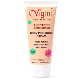 Vigini Natural Skin Body Polishing Cream for Whitening, Lightening and Brightening