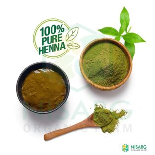 Nisarg Organic Henna Leaf Powder - 100% Pure & Natural