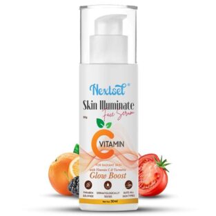 NEXTSET Skin Illuminate Face Serum with Vitamin C & Turmeric for Radiant Skin(30 Ml)