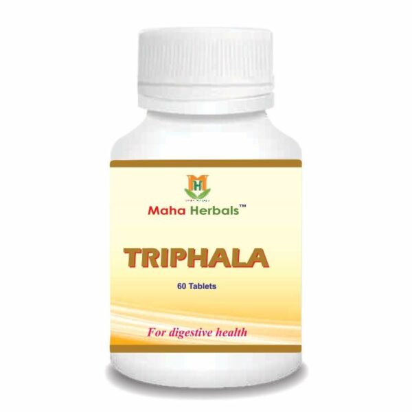 Maha Herbals Triphala Tablets, Ayurvedic Medicine for Dyspepsia - 60 Tablets