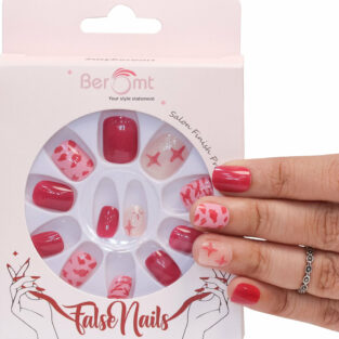 Beromt Press On Nails Set Of Full Fake Nails With Beautiful Animal Print Design - BFN1038APN