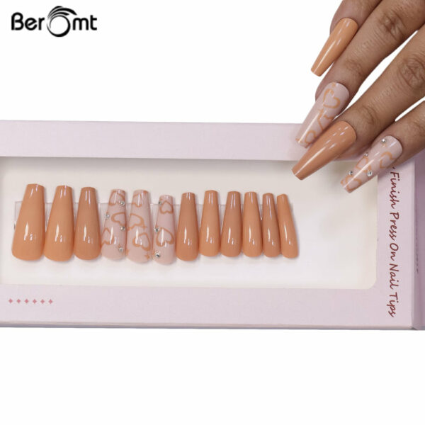 Beromt Press On Nails Set Of Full Fake Nails