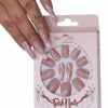 Beromt Set Of Full Fake Nails Salon Ready French Tips With Beautiful Printed Design - BFN278FN
