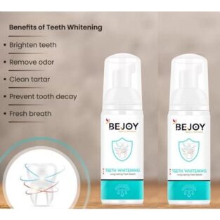 Bejoy Teeth Whitening Foam Cleaning Gums Freshen Breath 60mL - Mint (50 ml)