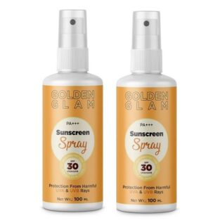 Golden Glam Sunscreen Spray Matte Finish - SPF 30 Pa+++ Spray (100 ml Each) (Pack of 2) (KDB-2391680)