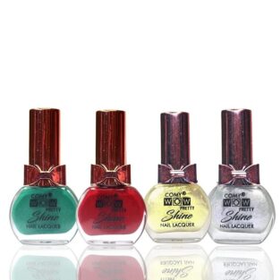 Nail Paint Combo Pack Quick Drying Glossy Finish Long Lasting 11 ML Each Pack of 4 (KDB-2391544)