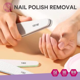 Natural Manicure Filer Nail Polish Remover Washable Double Sided
