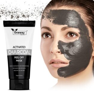Oneway Happiness Activated Charcoal Peel off Mask for remove Dead Skin and Glowing skin 100gm