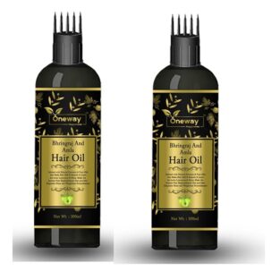 Oneway Happiness Bhringraj Hair Oil With Comb (Pack Of 2)100ml