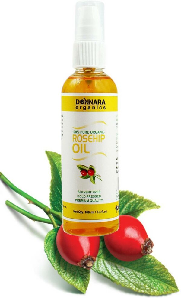 Donnara Organics 100% Pure Rosehip oil- 100% Pure & Natural Combo pack of 2 bottles of 100 ml(200 ml) (200 ml) - Image 2