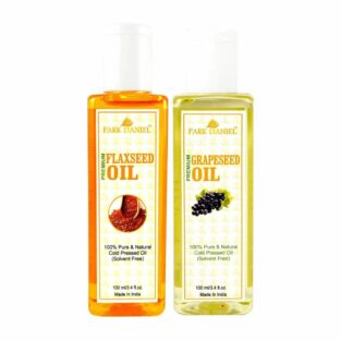 Flaxseed oil and Grapeseed oil